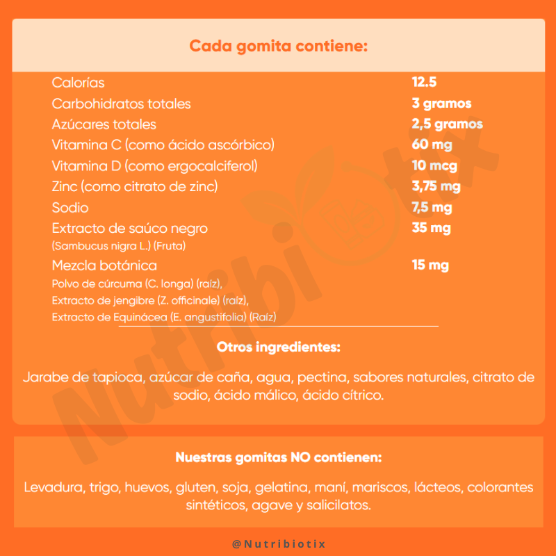 Goli® Triple Action Immune (60 und) | Vita C+D+Zinc + Extractos Botánicos
