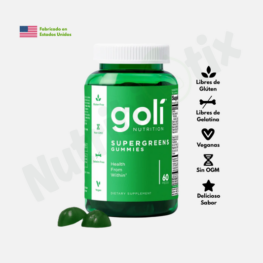 Goli® Supergreens (60 und) | Extractos Vegetales + Probióticos