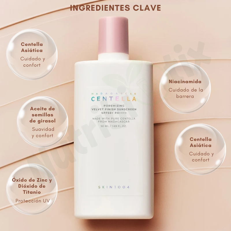 SKIN1004 Madagascar Centella Poremizing Velvet Finish Sunscreen SPF50+ PA++++ (50 ml)