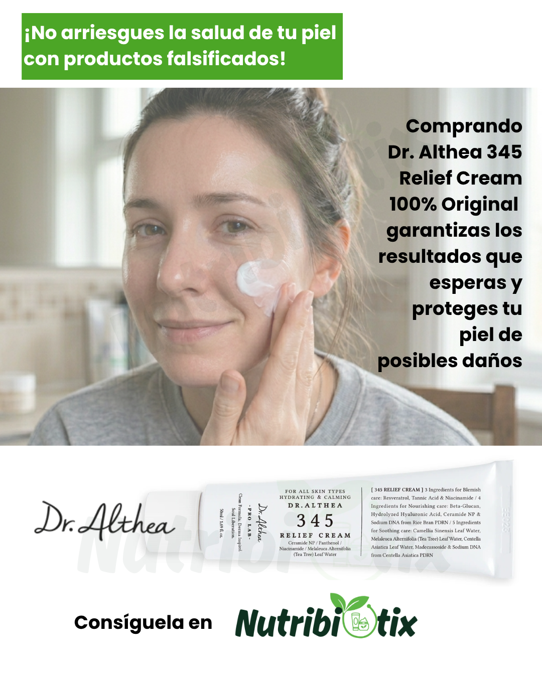 Dr. Althea 345 Relief Cream (50 ml) | Hidratación y reparación facial