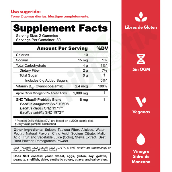 Goli® Apple Cider Vinegar+ Zero Sugar (60 und)