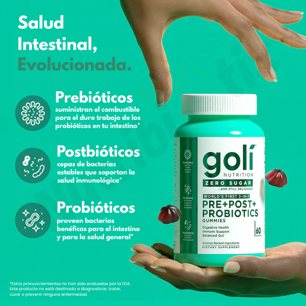 Goli® Pre+Post+Probiotics Zero Sugar (60 und)