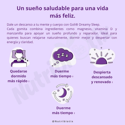 Goli® Dreamy Sleep (60 und) | Magnesio + Melatonina + Ext. Botánicos