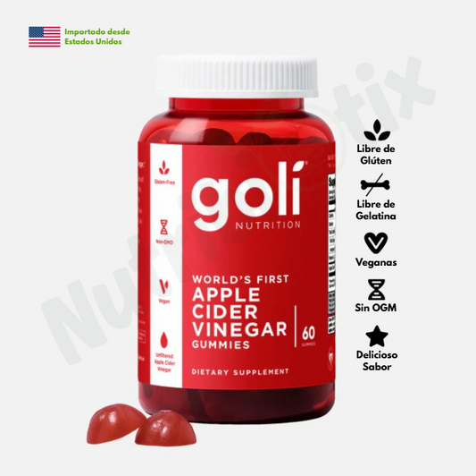 Goli® Apple Cider Vinegar (60 und) | Vinagre de manzana + Remolacha + Granada