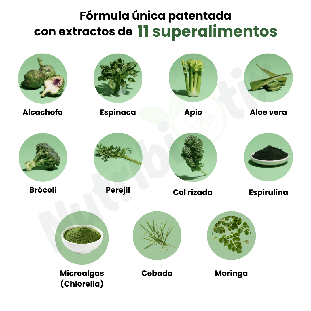 Goli® Supergreens (60 und) | Extractos Vegetales + Probióticos